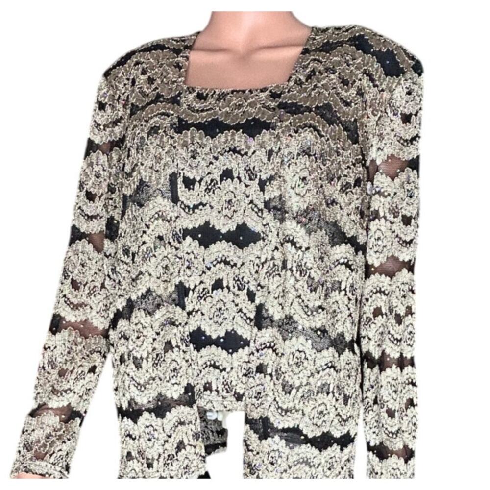 R & M Vintage sequined cardigan and tank set